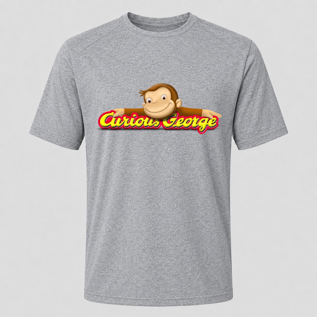 Men's Curious George Performance T-Shirt - Gray