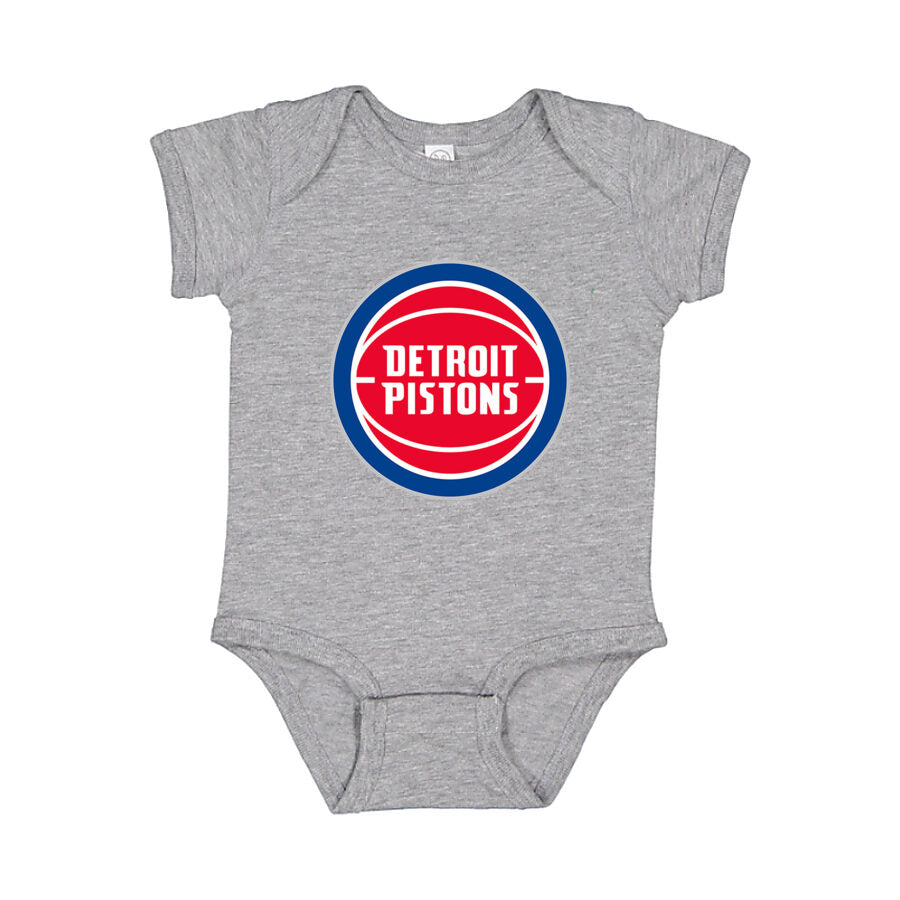 Detroit Pistons Baby Romper Onesie - Gray