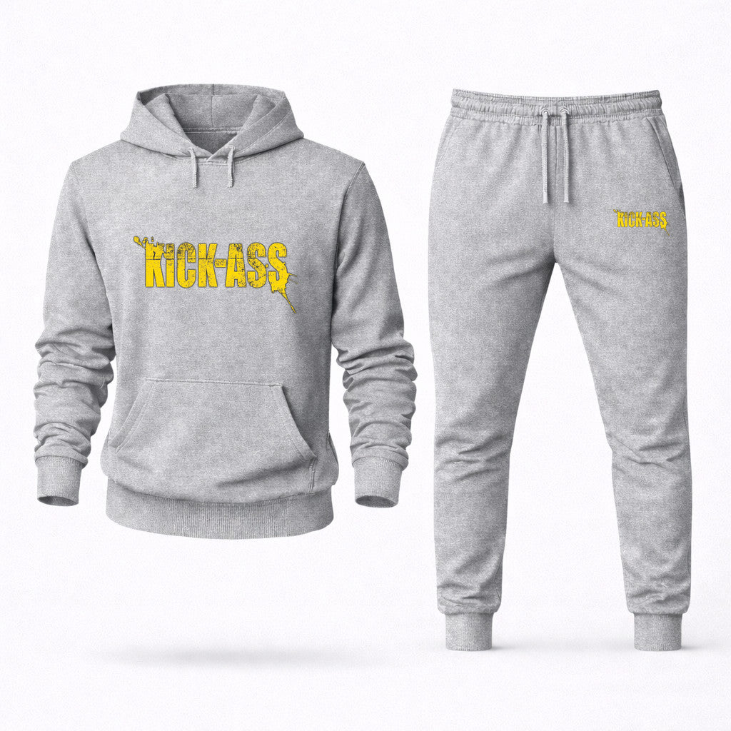 Kick-Ass Hoodie and Joggers Set - Grey