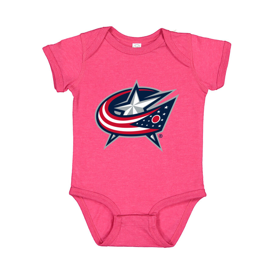 Columbus Blue Jackets Baby Romper Onesie - Pink