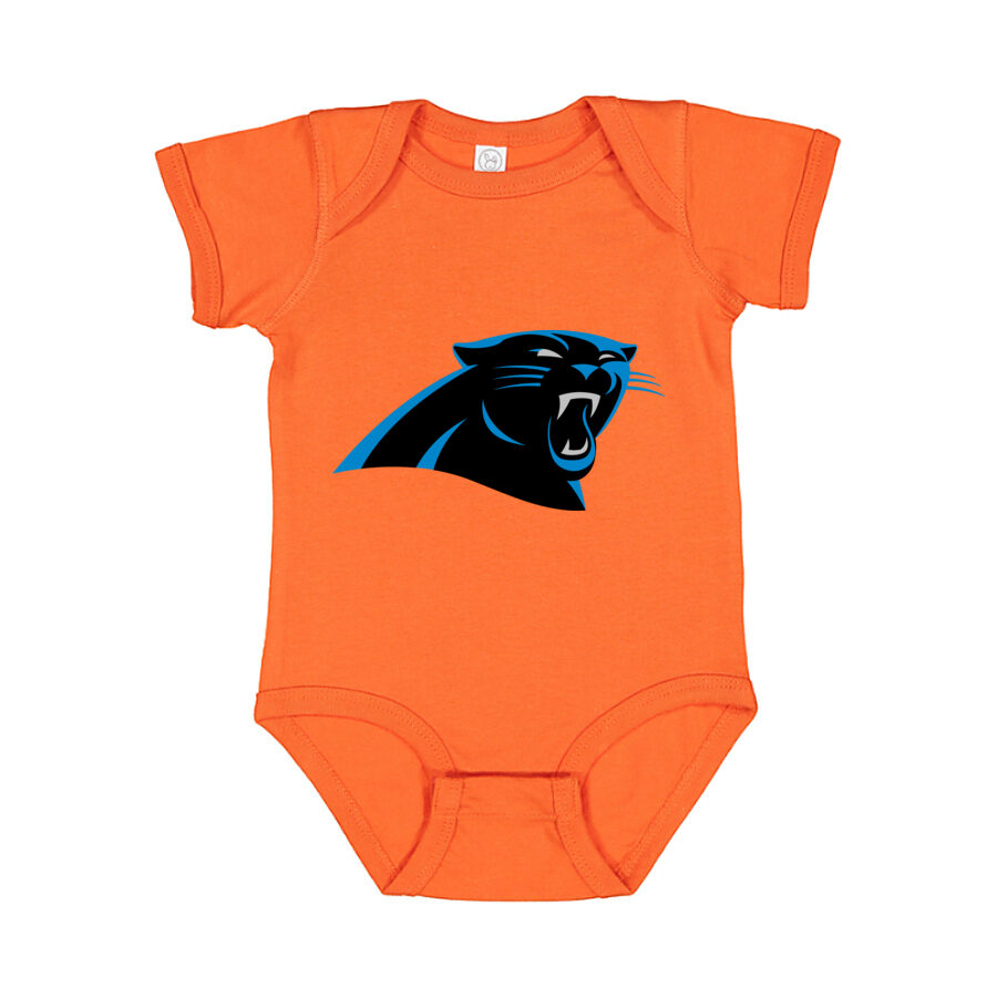 Carolina Panthers Baby Romper Onesie - Orange