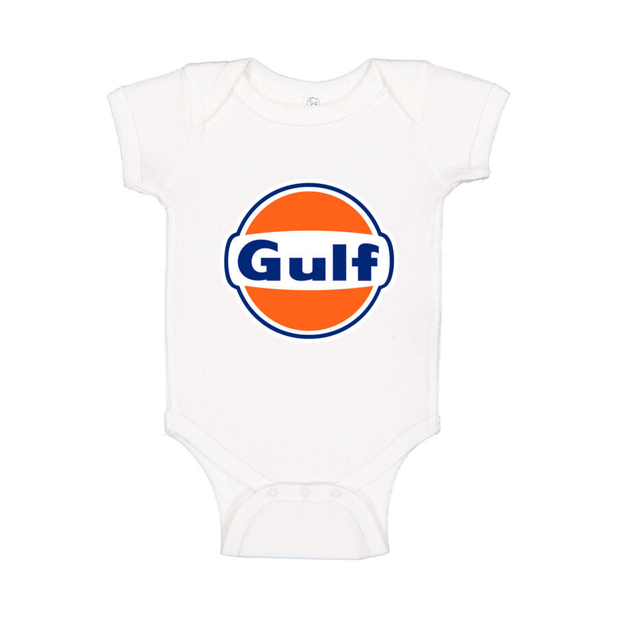 Gulf Oil Baby Romper Onesie - White