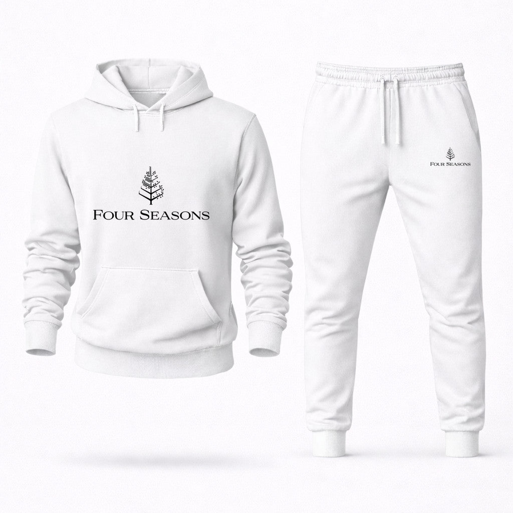 Four Seasons Hoodie and Joggers Set - White