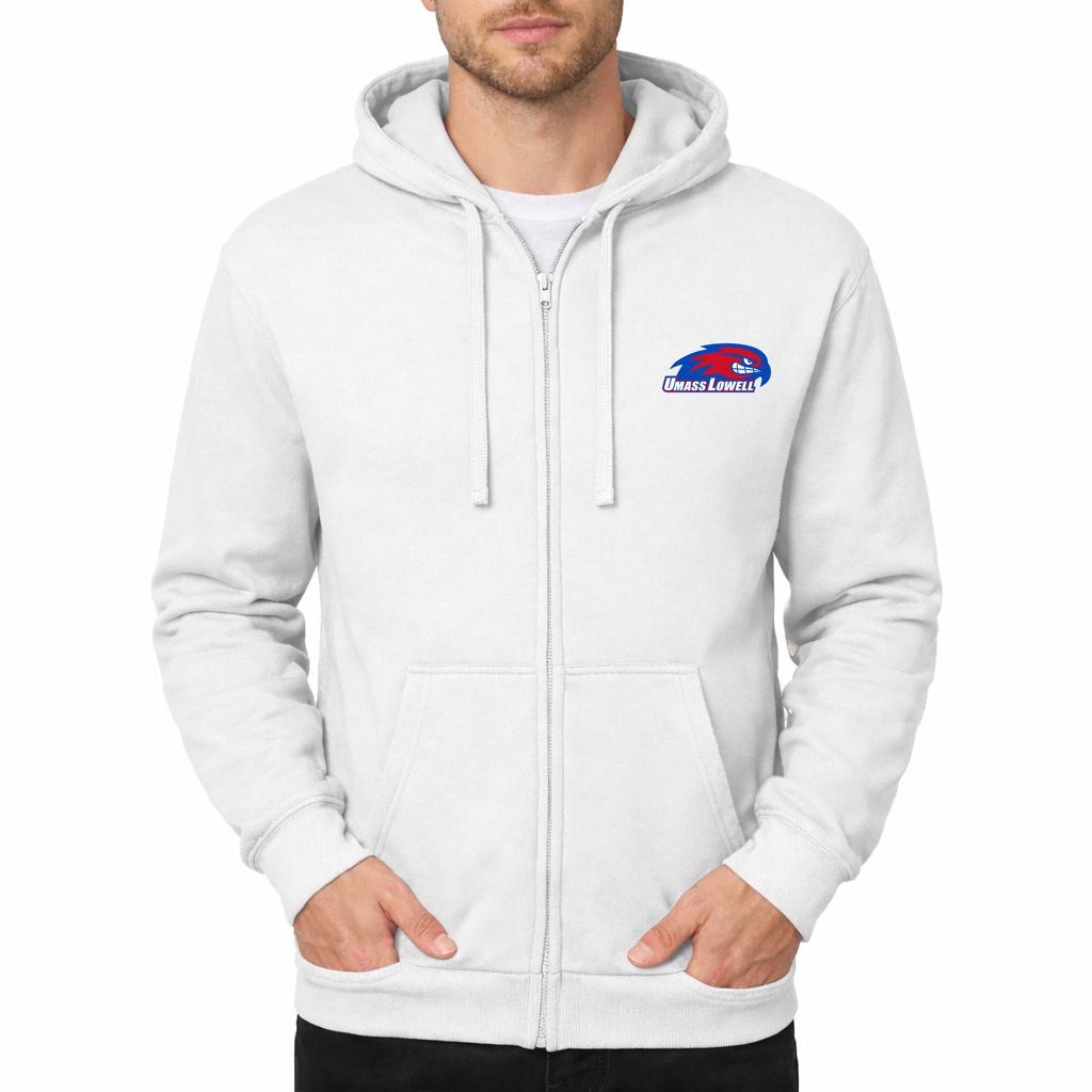 Men's UMass Lowell River Hawks Zipper Hoodie - White