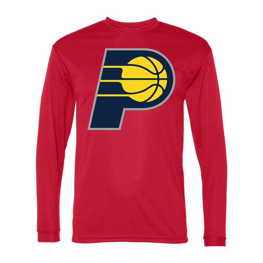 Men's Indiana Pacers Polyester Long Sleeve T-Shirt - Red