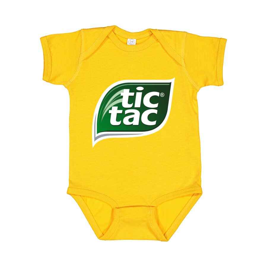 Tic Tac Baby Romper Onesie - Yellow