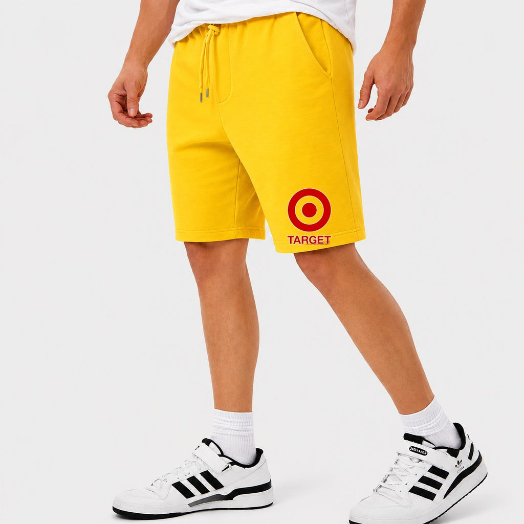 Men's Target Cotton Shorts - Yellow