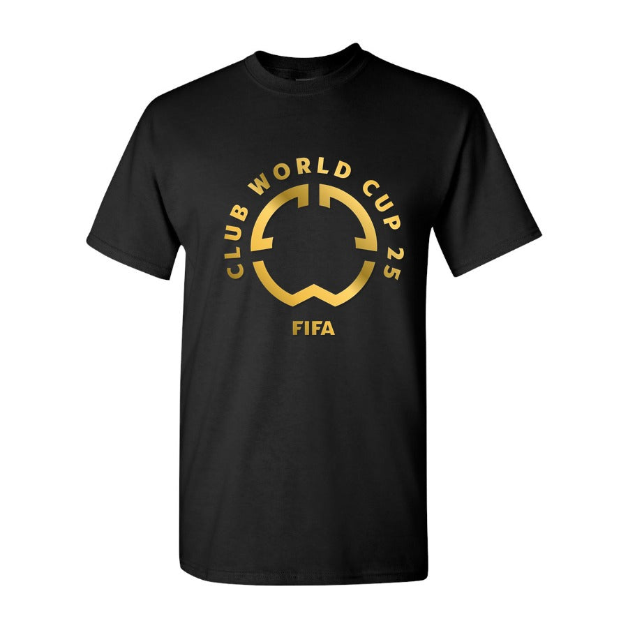 Men's official logo for club world cup 2025 v0 5abbyyyiermd1 Cotton T-Shirt - Black