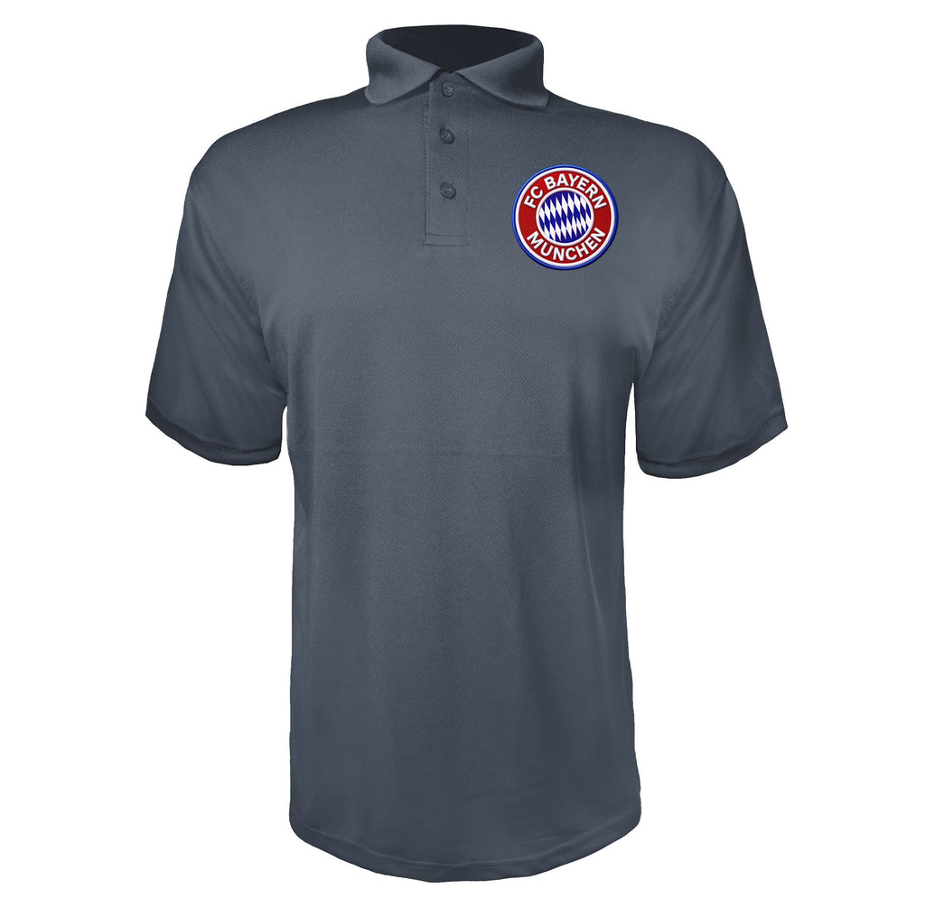 FC Bayern Munich Soccer Charcoal polyester polo