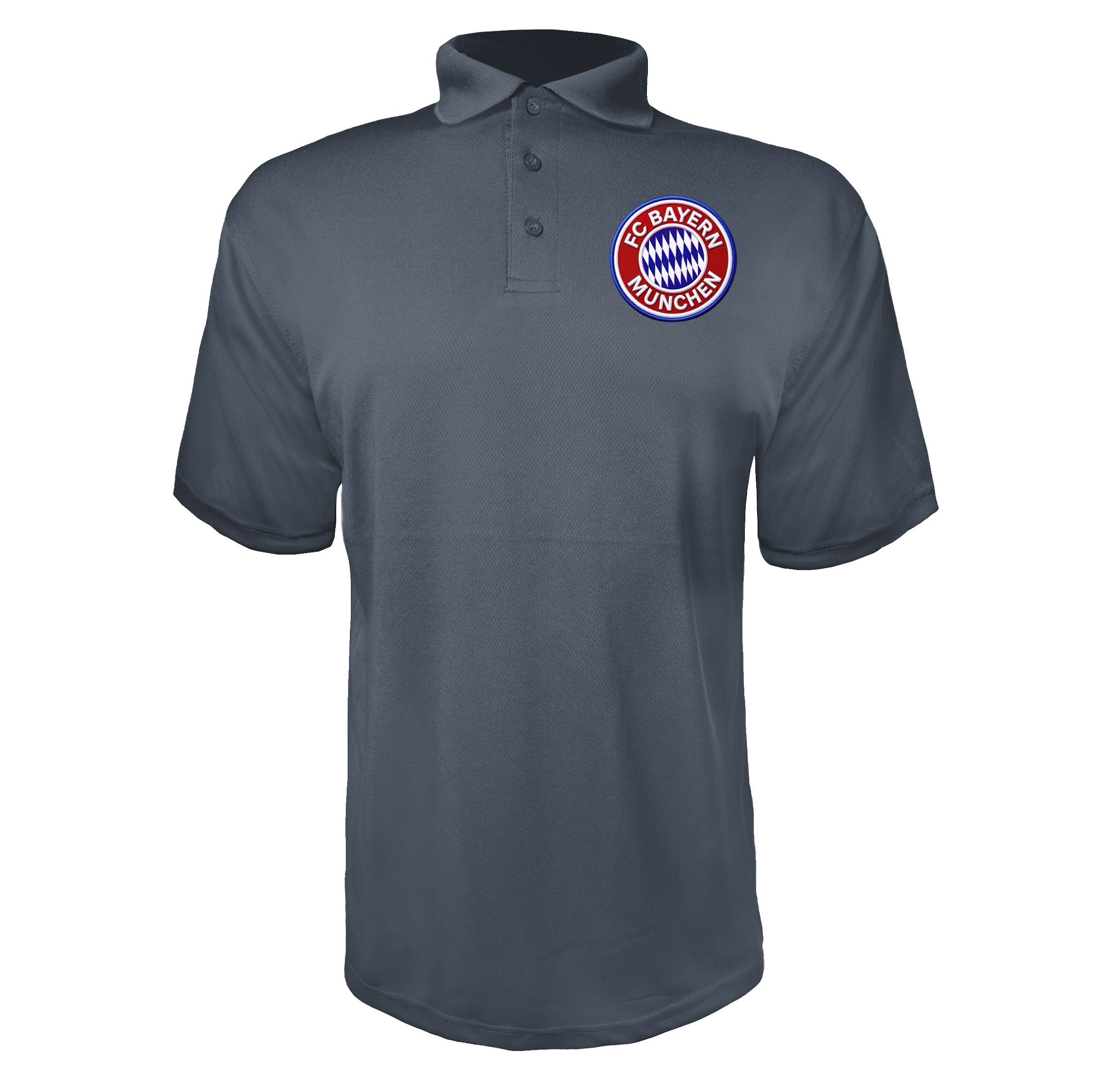 FC Bayern Munich Soccer Charcoal polyester polo