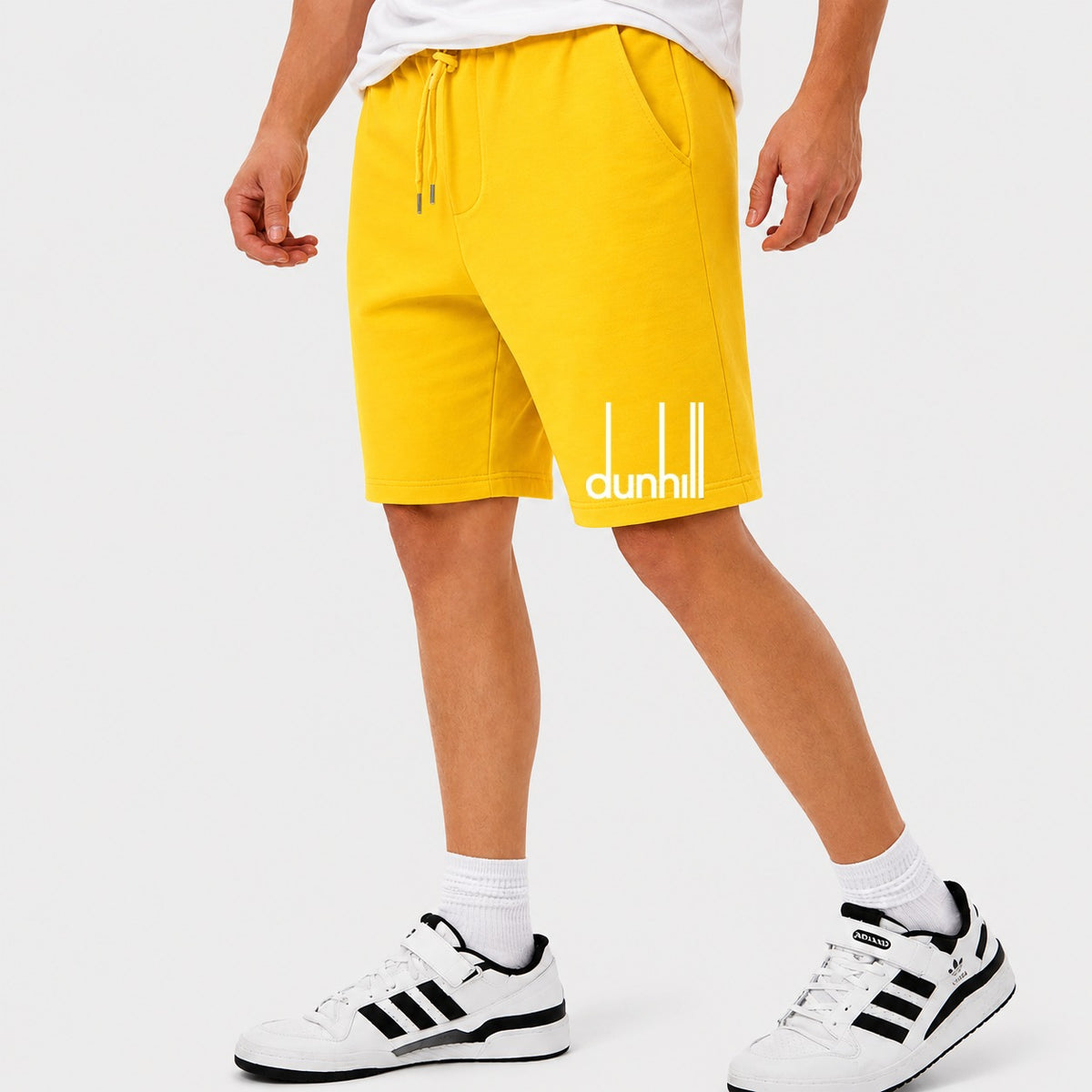 Men's Dunhill Cotton Shorts - Yellow