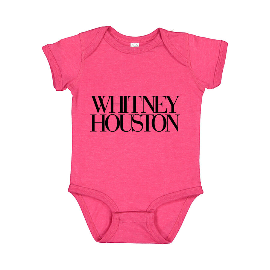Whitney Houston Baby Romper Onesie - Pink