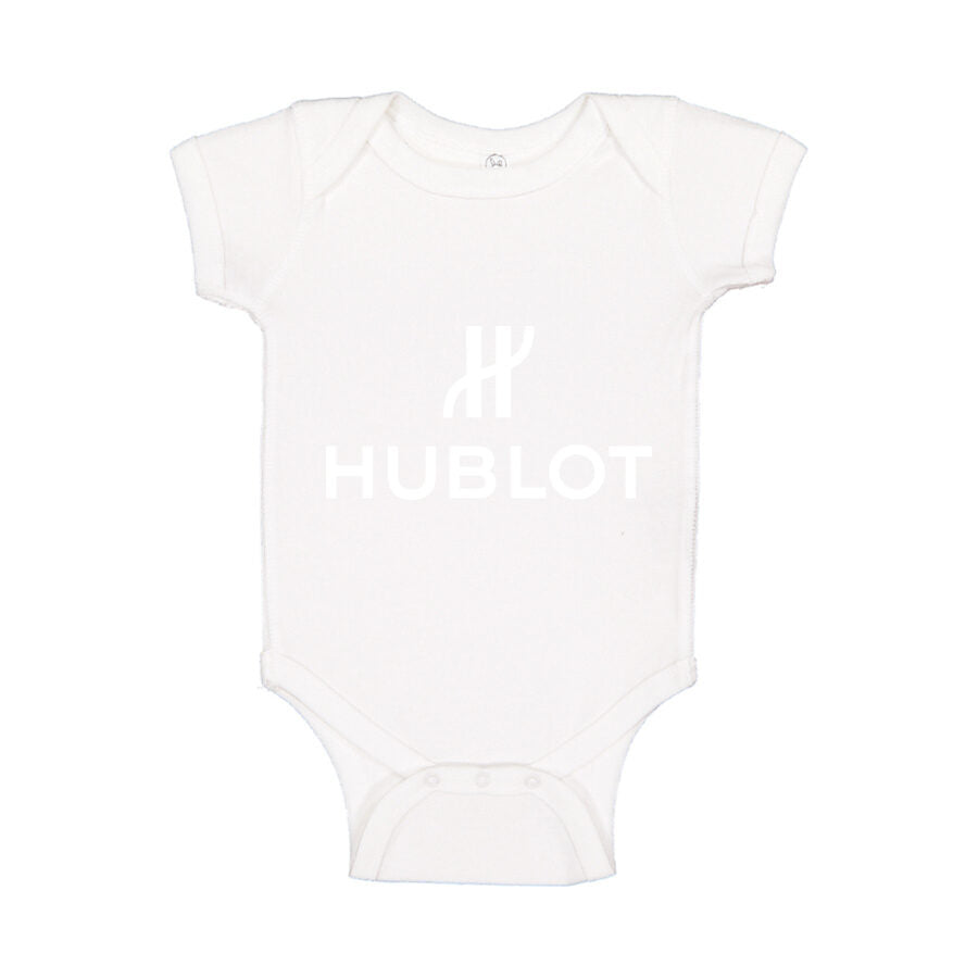 Hublot White Logo Baby Romper Onesie - White