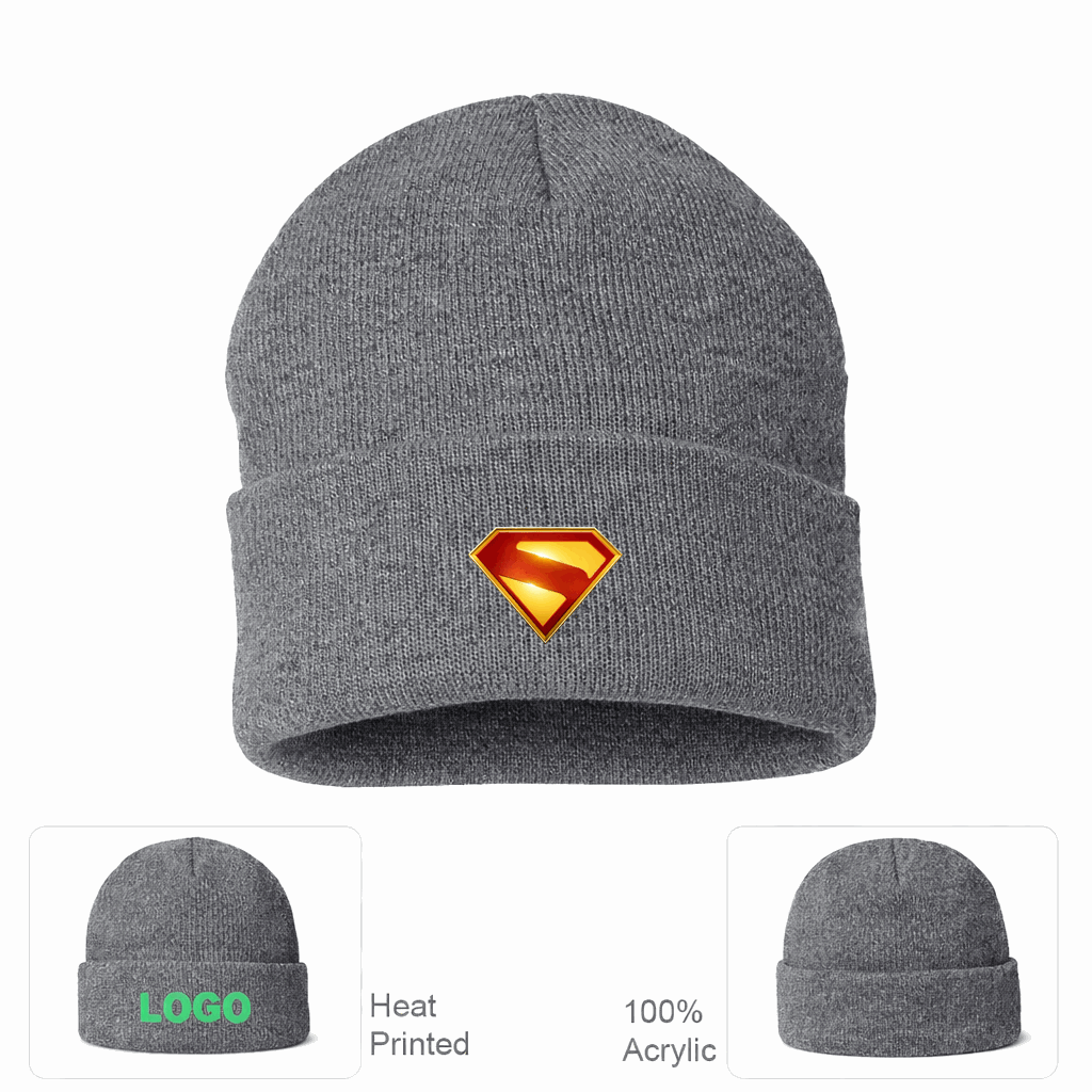 Superman 2025 Beanie Hat - Grey