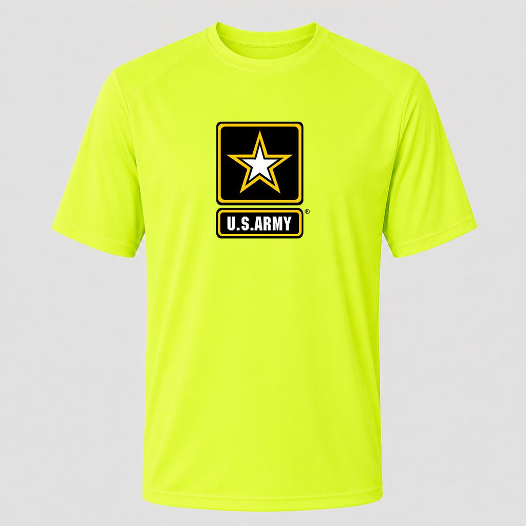 Men's U.S. Army Performance T-Shirt - Safety Green