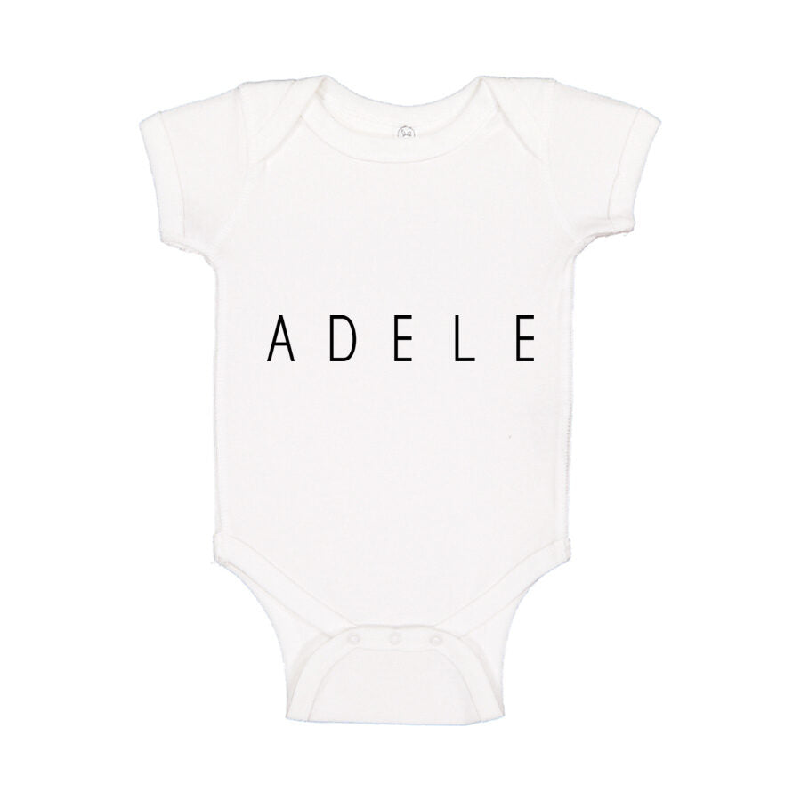 Adele Baby Romper Onesie - White