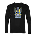 Men's Ukraine National Football Team Polyester Long Sleeve T-Shirt - Black