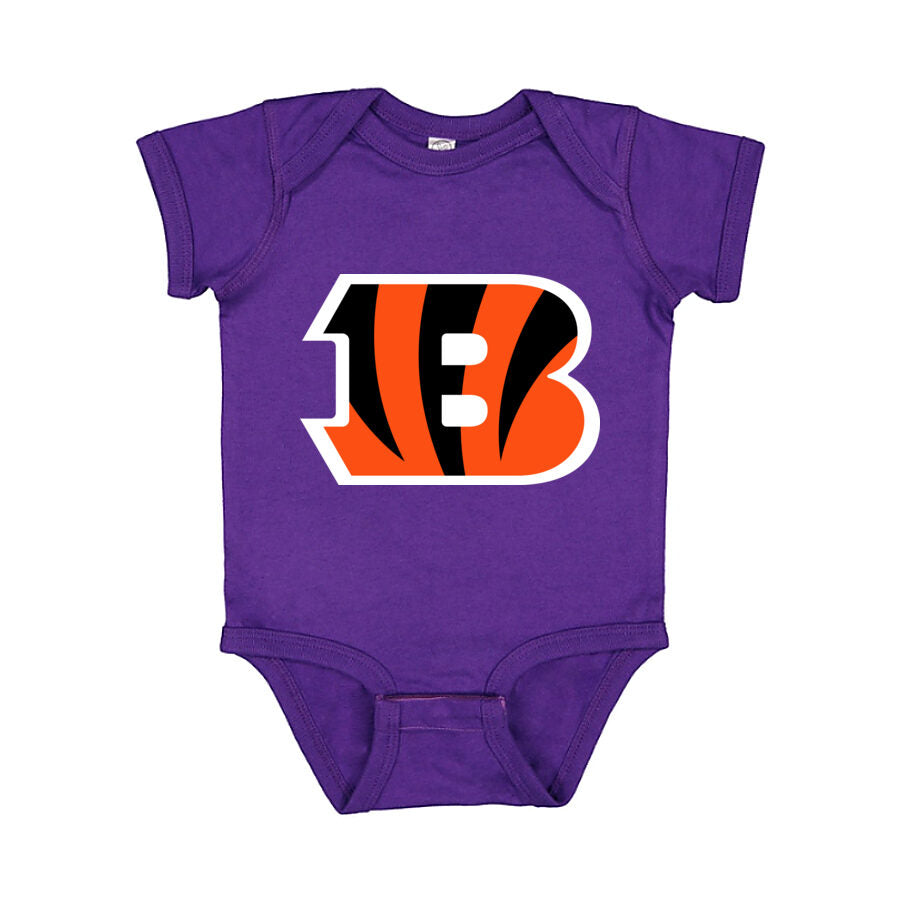 Cincinnati Bengals Baby Romper Onesie - Purple