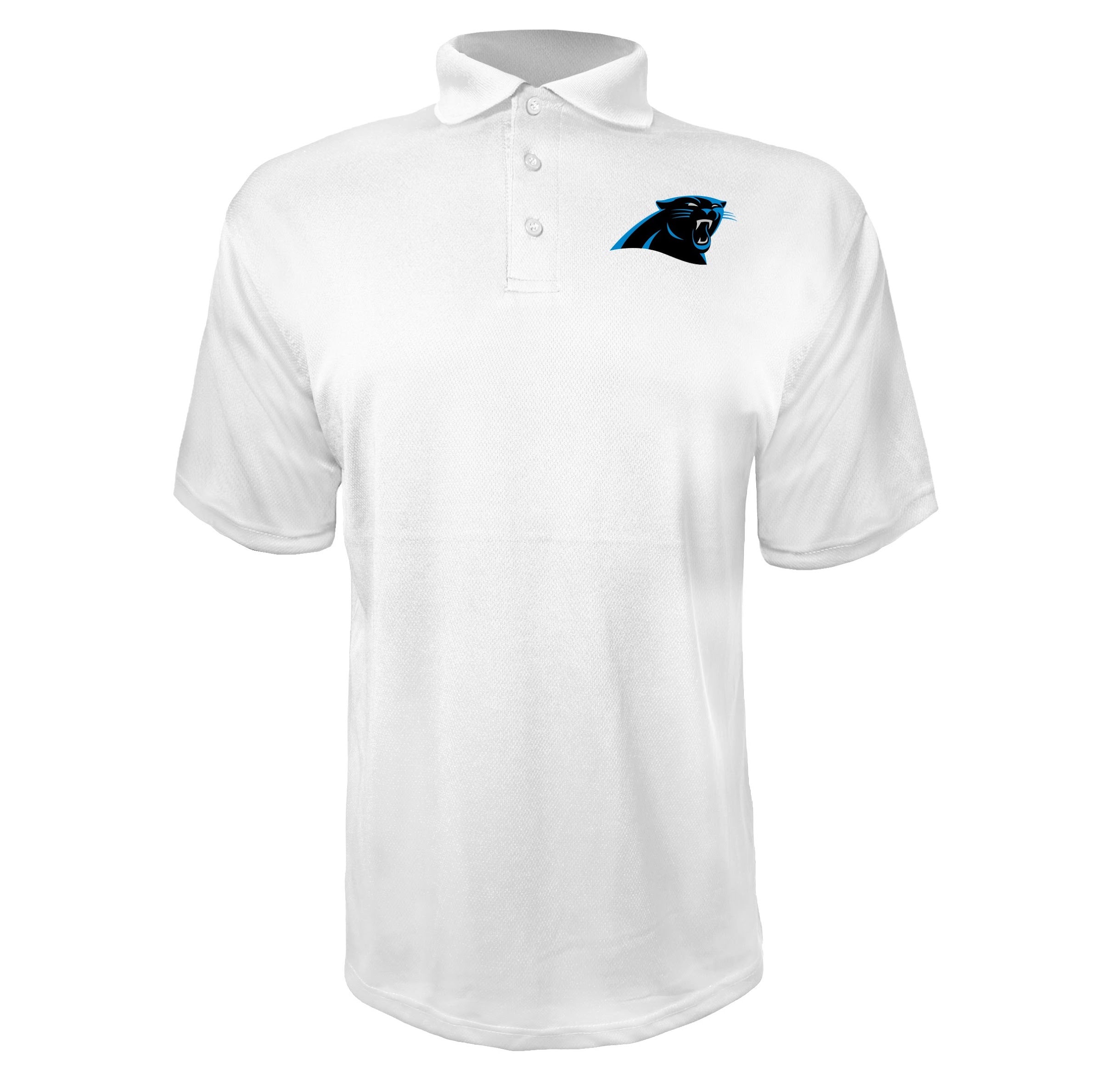 Carolina Panthers White polyester polo