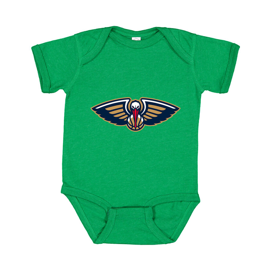 New Orleans Pelicans Baby Romper Onesie - Green