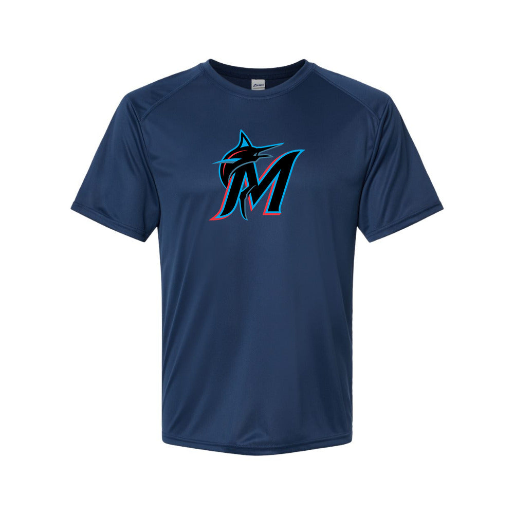 Miami Marlins Polyester T-Shirt - Navy
