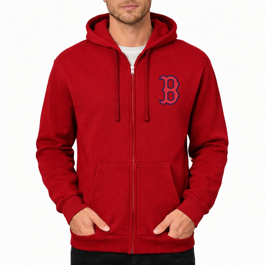 Men's Boston Red Sox Zipper Hoodie - Red