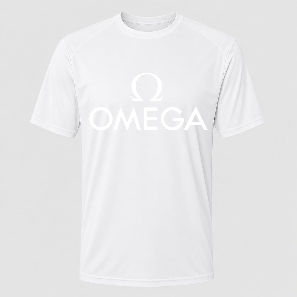 Men's Omega White Performance T-Shirt - White