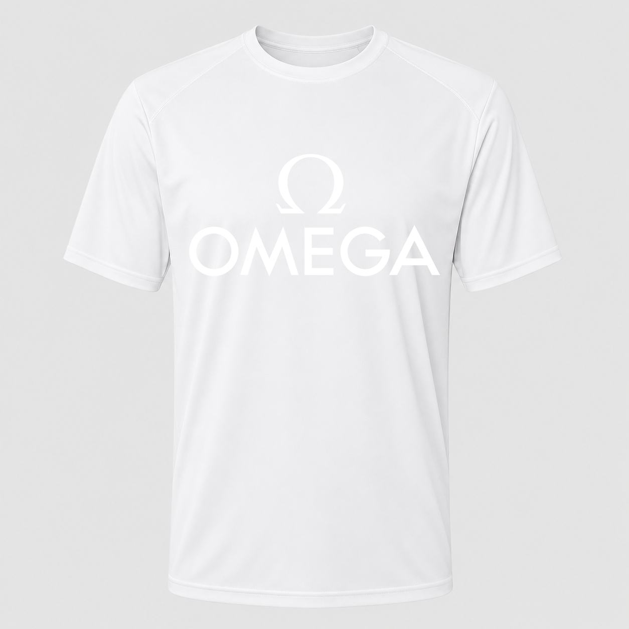 Men's Omega White Performance T-Shirt - White