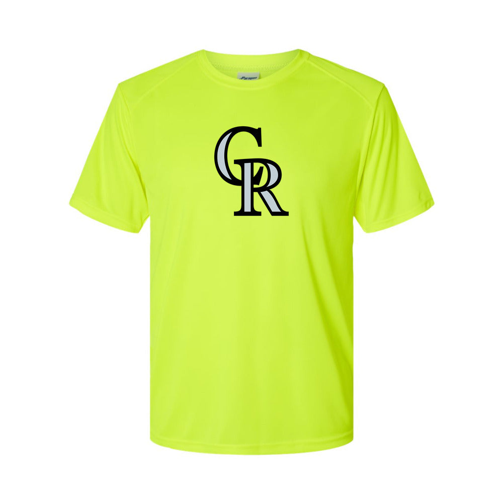 Colorado Rockies Polyester T-Shirt - Safety Green
