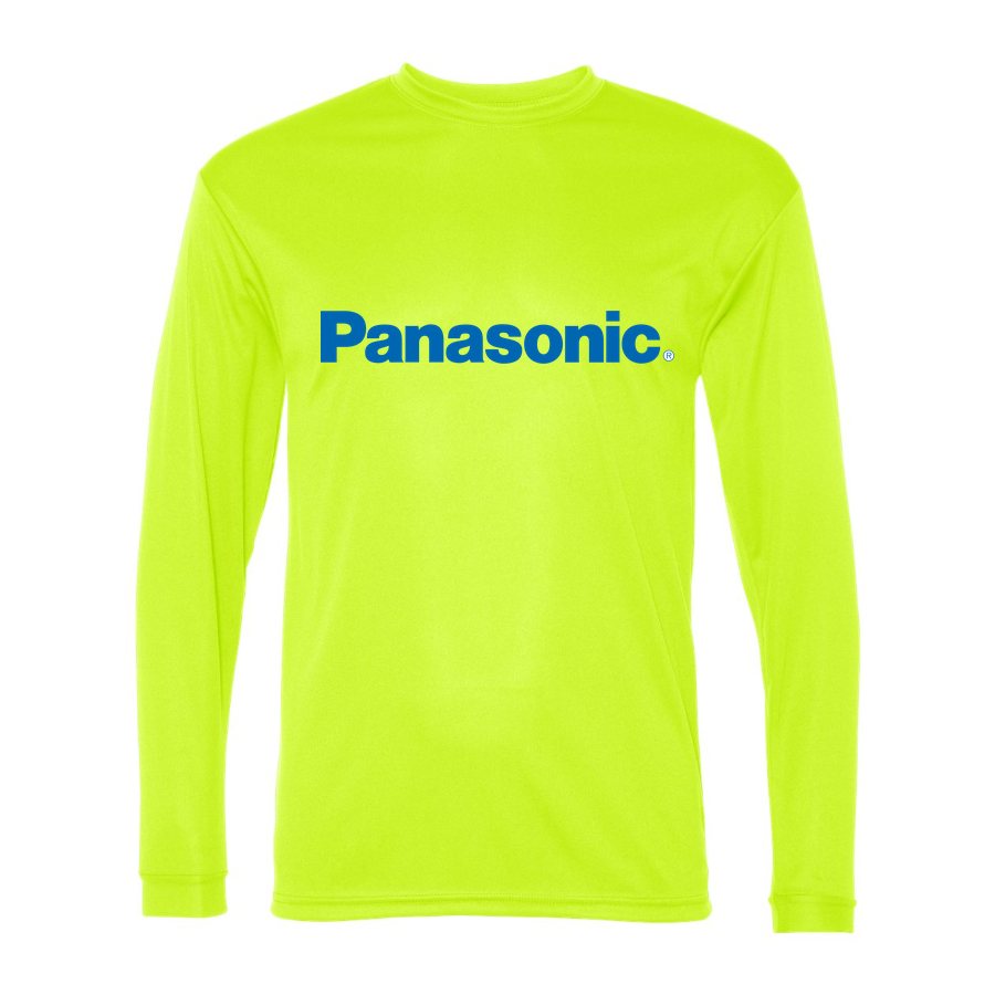 Men's Panasonic Polyester Long Sleeve T-Shirt - Safety Yellow