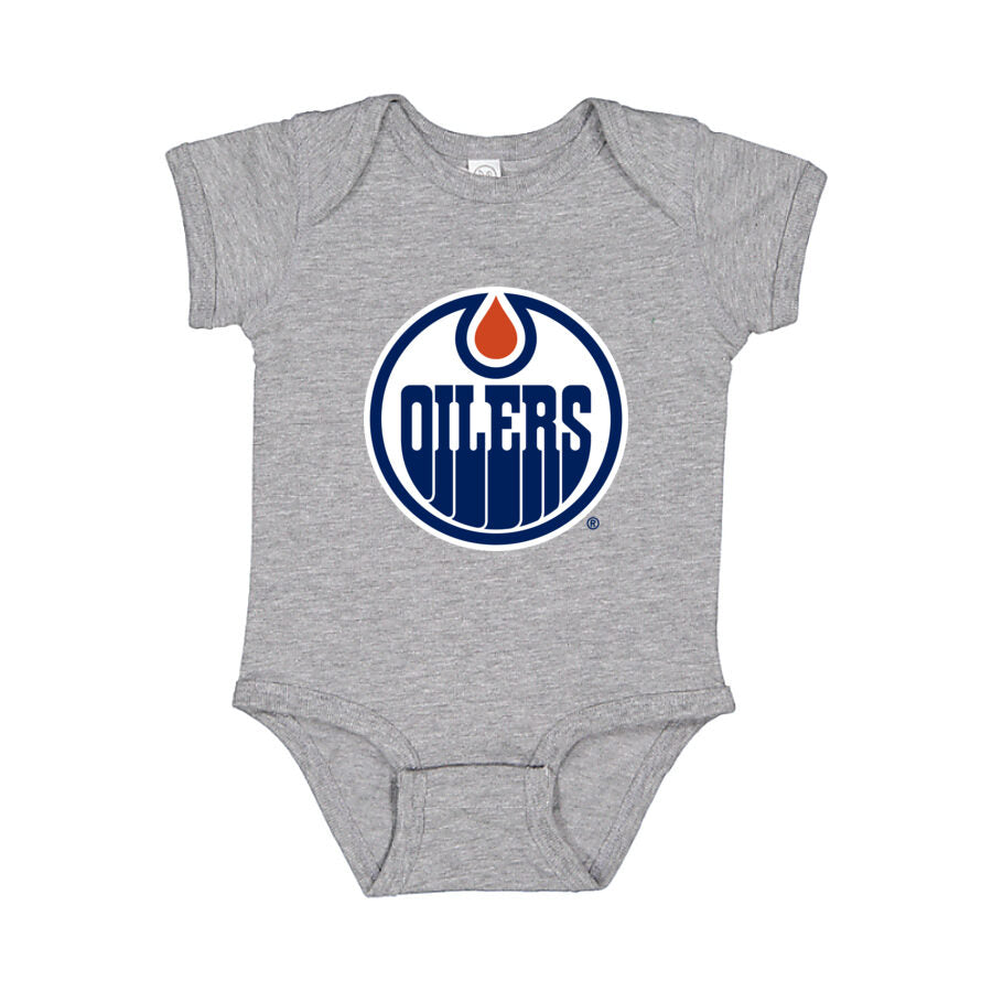 Edmonton Oilers Baby Romper Onesie - Gray