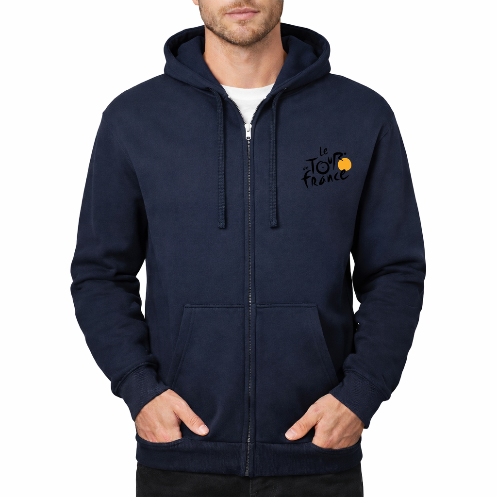 Men's Tour de France logo.svg Zipper Hoodie - Navy