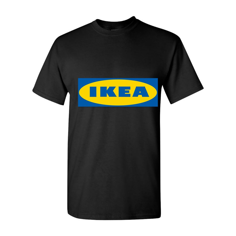Men's IKEA Logo Cotton T-Shirt - Black