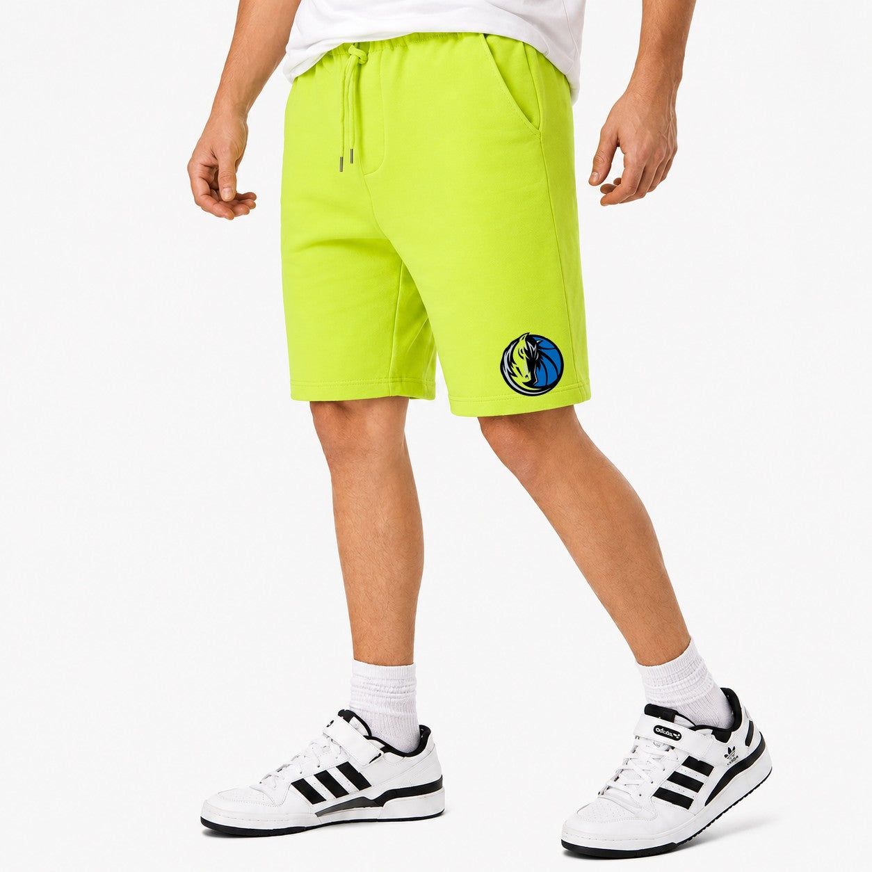 Men's Dallas Mavericks Cotton Shorts - Lime Green