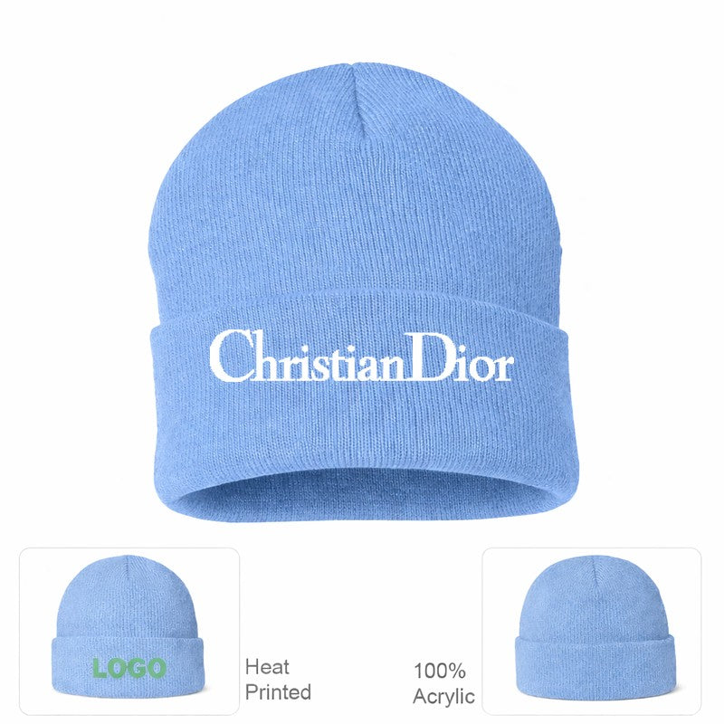 dior seeklogo 41697 Beanie Hat - Sky Blue