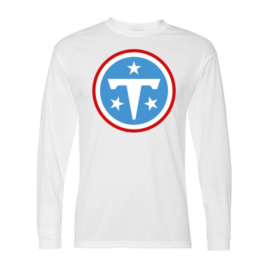 Men's Tennessee Titans Polyester Long Sleeve T-Shirt - White