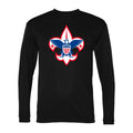 Men's Boy Scout Polyester Long Sleeve T-Shirt - Black