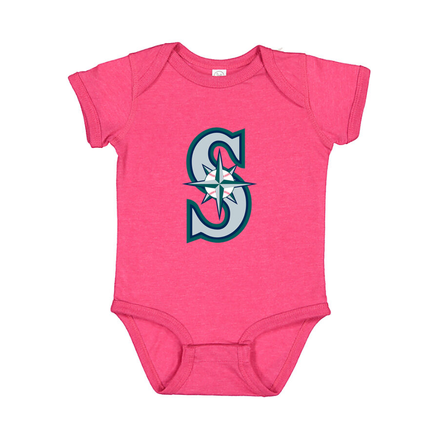Seattle Mariners Baby Romper Onesie - Pink