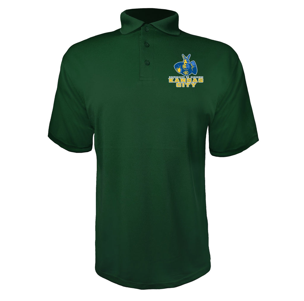 UMKC Kangaroos Green polyester polo