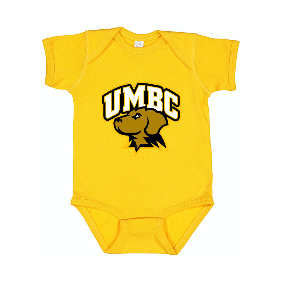 UMBC Retrievers Baby Romper Onesie - Yellow