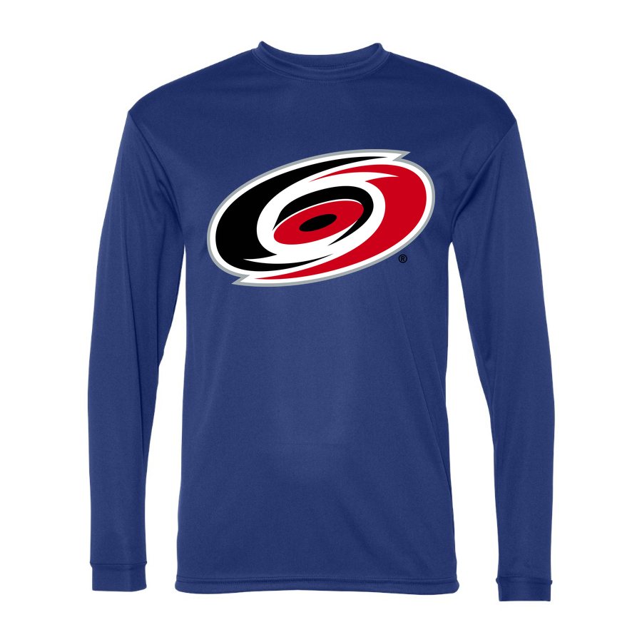 Men's Carolina Hurricanes Polyester Long Sleeve T-Shirt - Royal Blue