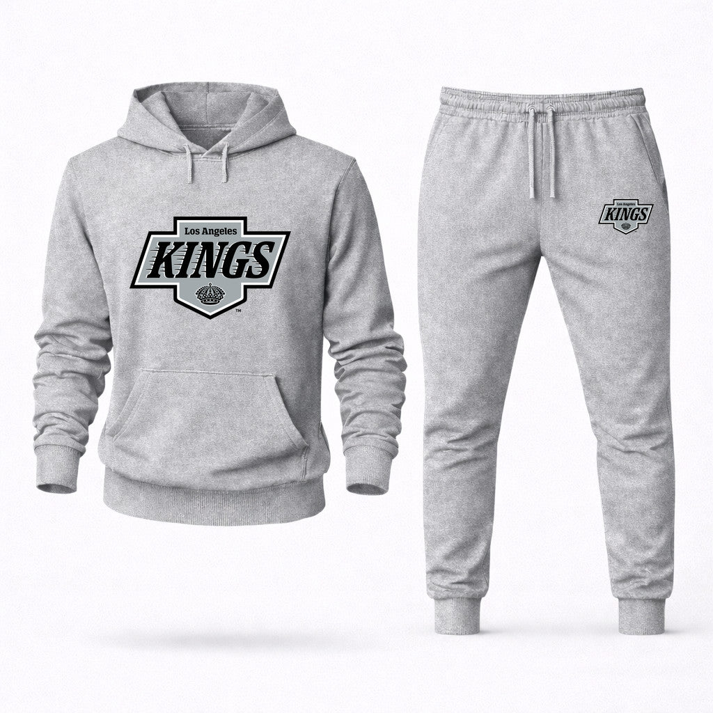 Los Angeles Kings Hoodie and Joggers Set - Grey