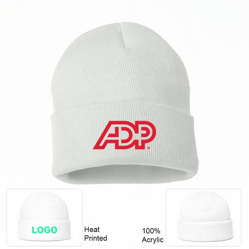 ADP Beanie Hat - White