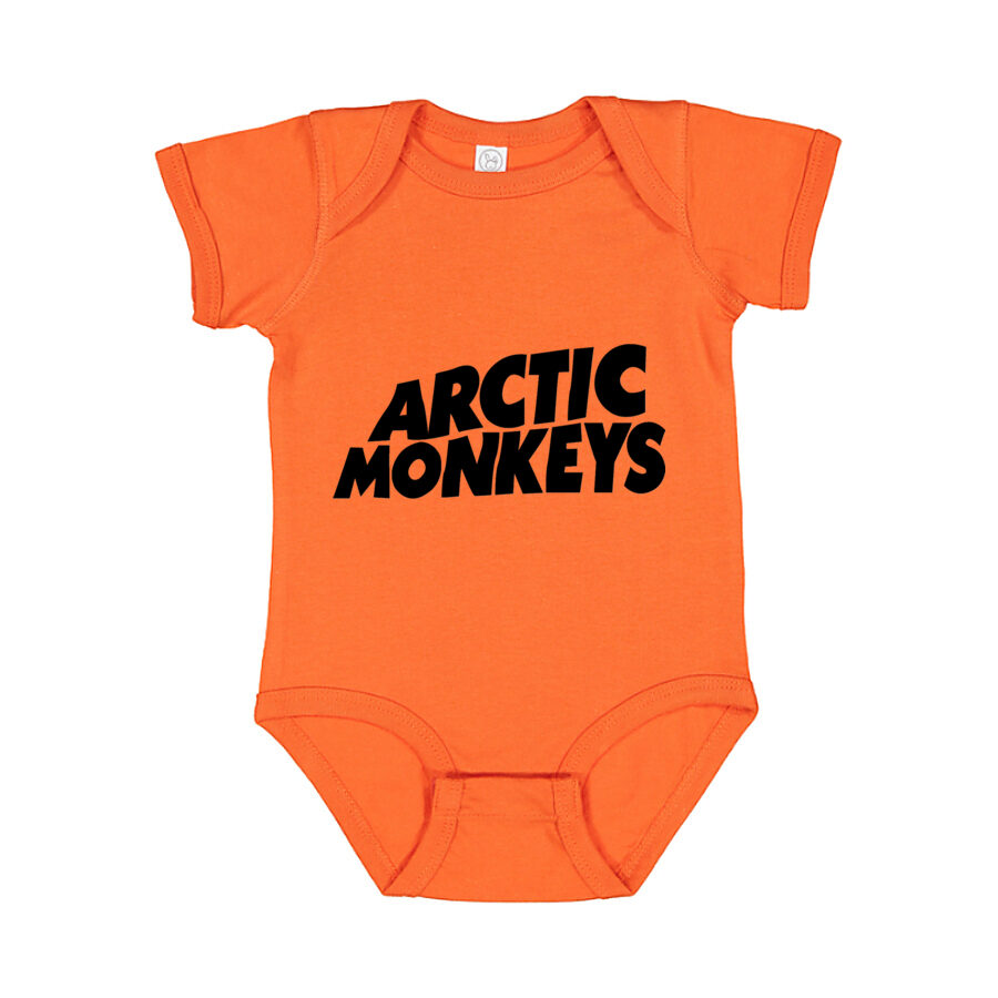 Arctic Monkeys Baby Romper Onesie - Orange