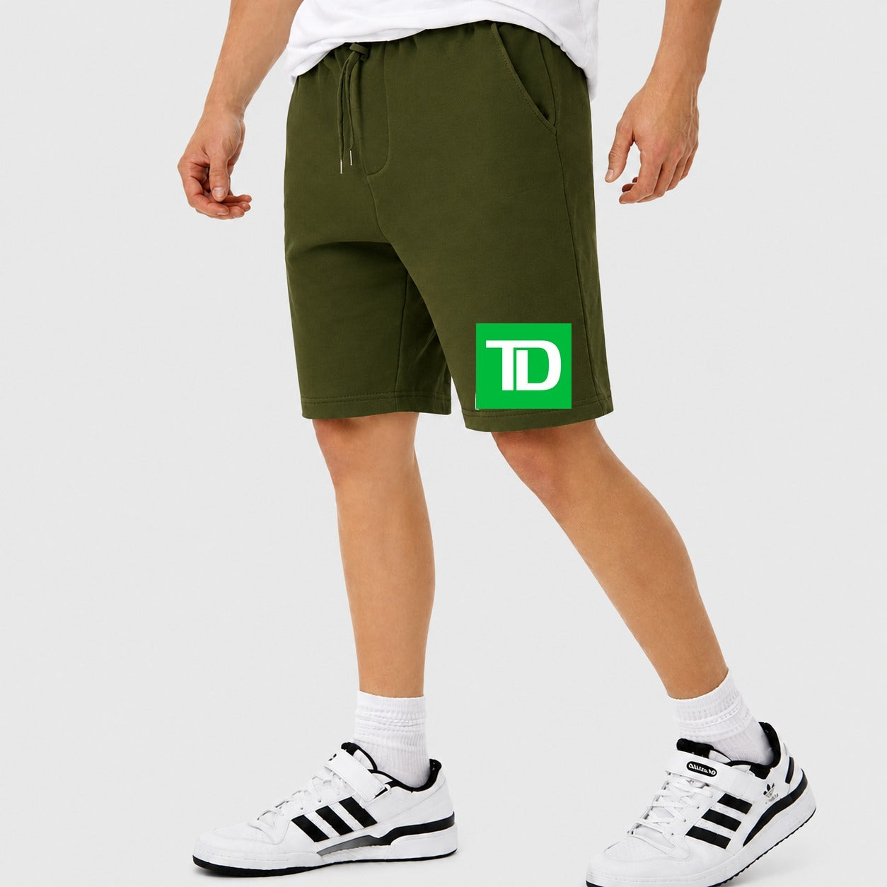 Men's TD Bank Cotton Shorts - Army Green