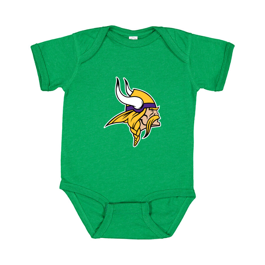 Minnesota Vikings Baby Romper Onesie - Green