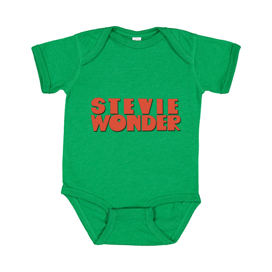 Stevie Wonder Baby Romper Onesie - Green