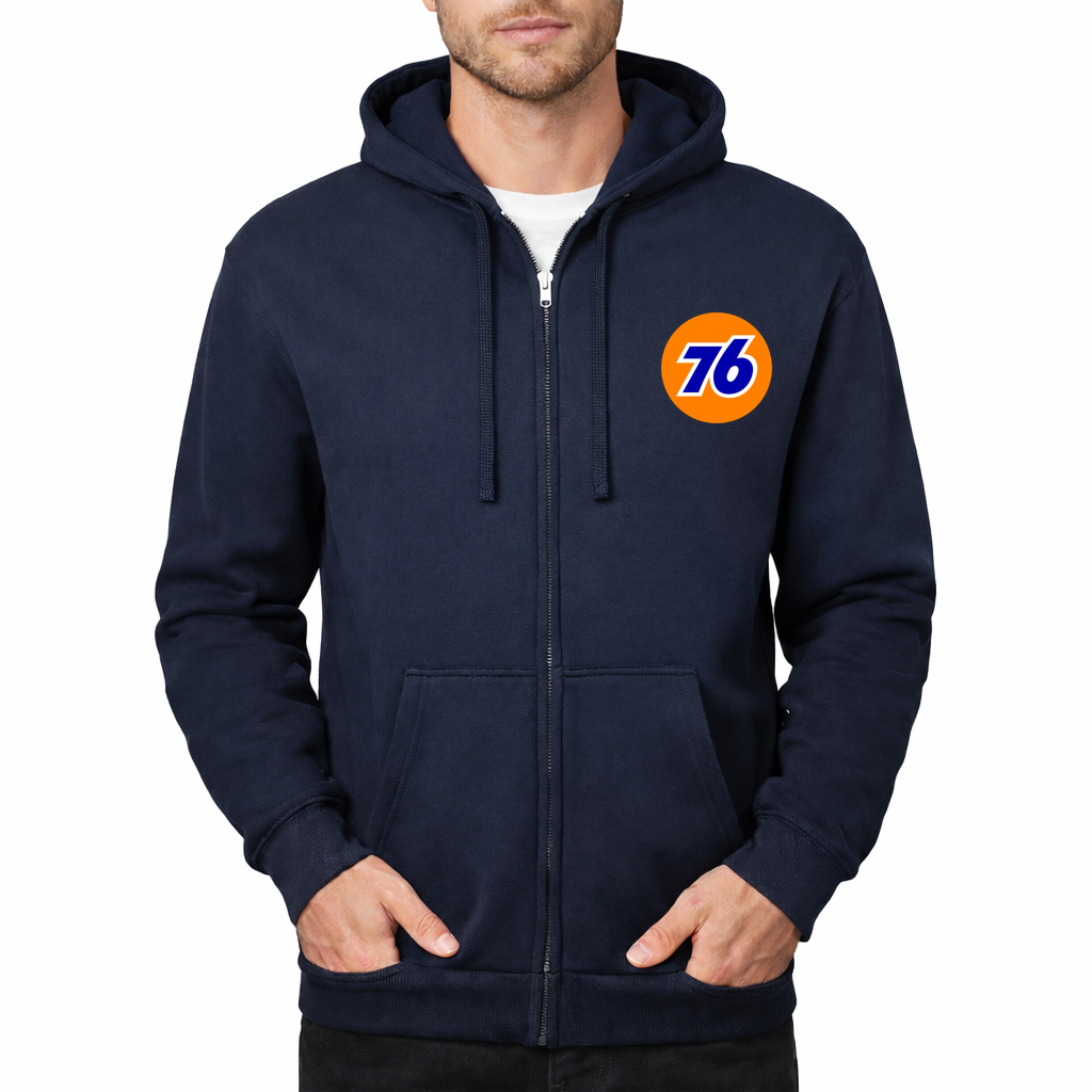 76 Zipper Hoodie - Navy