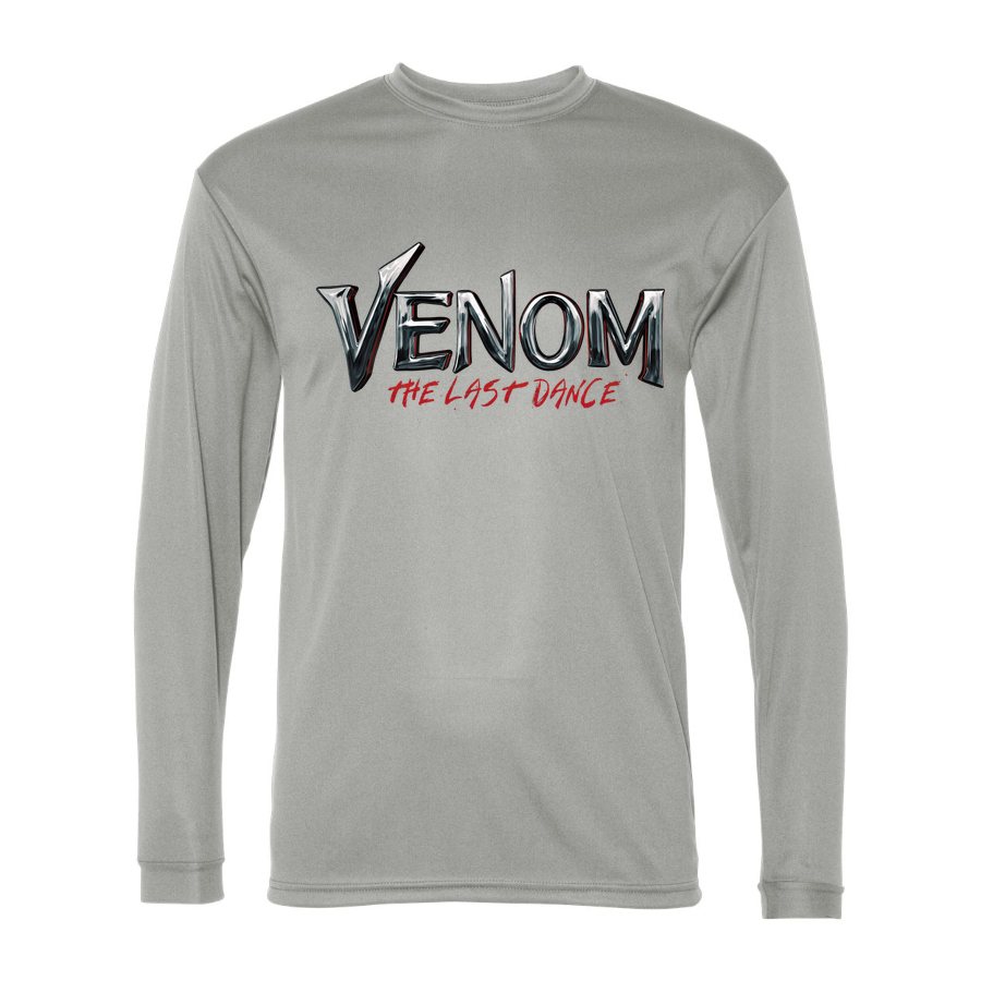 Men's Venom The Last Dance Polyester Long Sleeve T-Shirt - Silver
