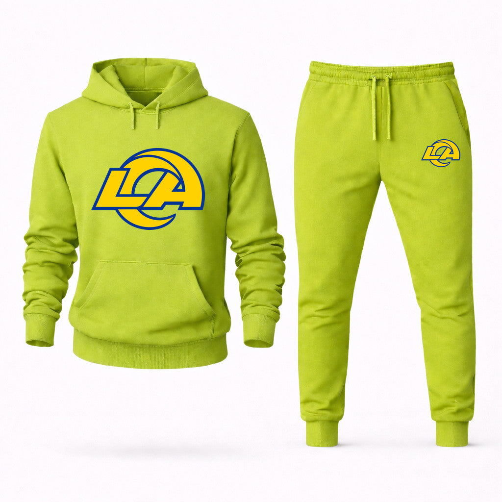 Los Angeles Rams Hoodie and Joggers Set - Lime Green